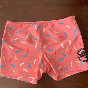 FeedMeFightMe Donut pink shorts
